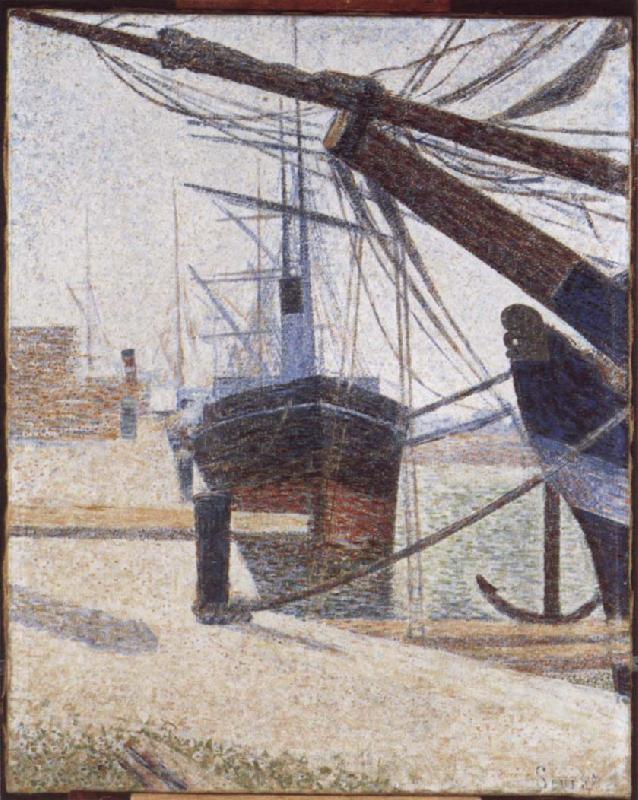 Georges Seurat The Harbour at Honfleur Spain oil painting art